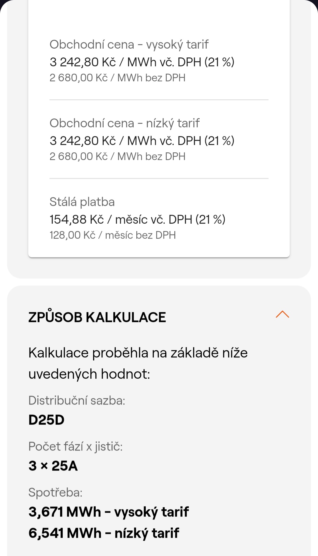 Elektřina 2025